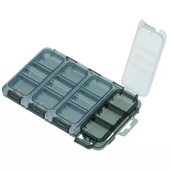 Коробка Meiho Quatro Case J 175x105x18mm, колір: чорний, фото , изображение 2